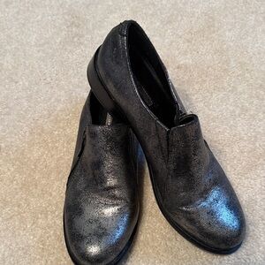 BCBGeneration Shimmering silver/ Black Loafers
